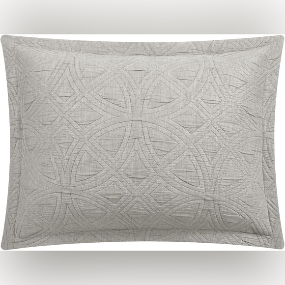 New York and Company Artista Queen Comforter Set Grey 5 Piece Jacquard Brand New - Picture 4 of 7